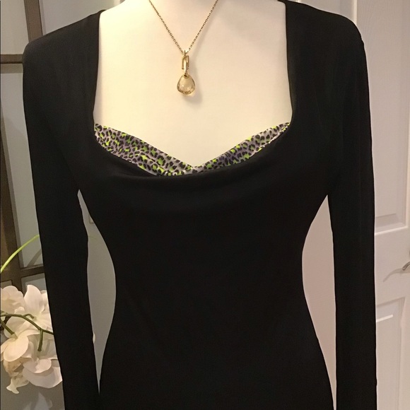 JUST CAVALLI Party/Cocktail Black Dress Size M - Picture 2 of 6